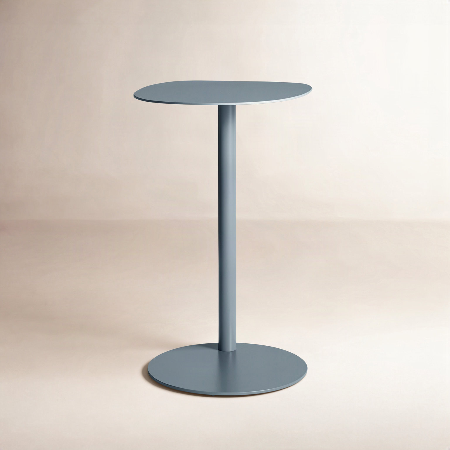 Swole Single End Table, 20" H x 20" W x 15" D, Gray Blue
