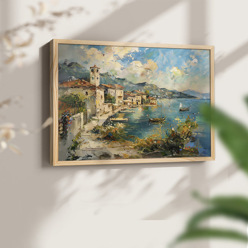 Nautical Series-CXCV - Reproduction encadrée - Restickable, H 8 po x l 10 po, Naturel
