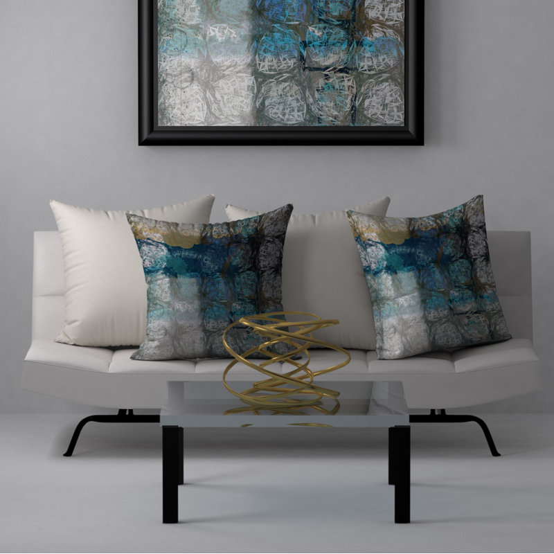 Housse de coussin carrée/insert, 20 po x 20 po