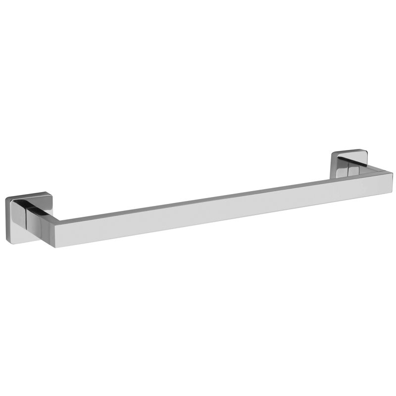 Barre à serviettes murale Square Collection, H 1,75 po x l 18 po x P 3,5 po, Chrome