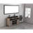 One Bathroom Sink With Matte Black Faucet And Drain - 14.38"L X 22.25"W 4-3/8"H, Practical Design Rectangular Glass In 19.57 Lb Weight