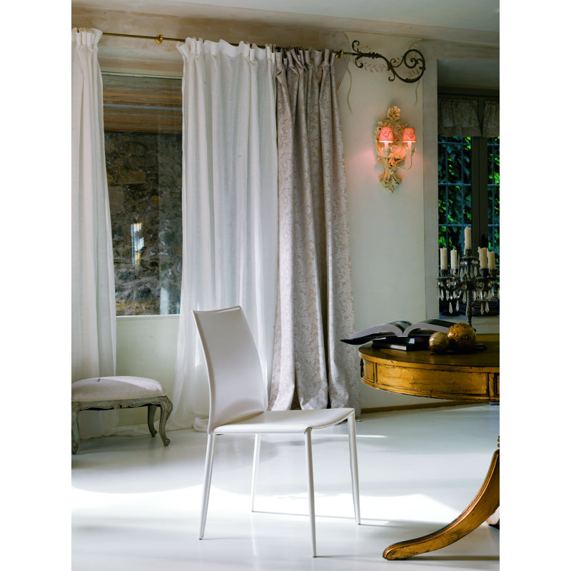 Linda Leather Dining Chair, White