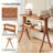 24.6'' Tall End Table Side Table With 2-Tier Storage Shelves And Solid Wood Legs-814716895