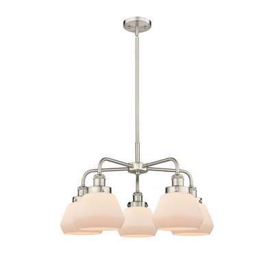 Bianet 5 - Light Glass Dimmable Chandelier