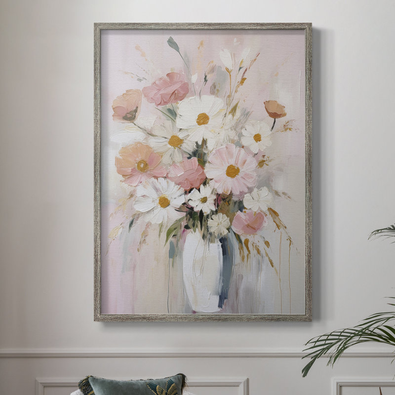 Reproduction encadrée FLORAL Series CECXL - bois massif, H 21 po x l 17 po