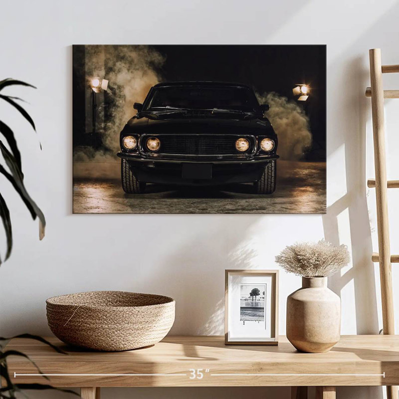 Mehar Smoky Black Car, 20'' H x 30'' W