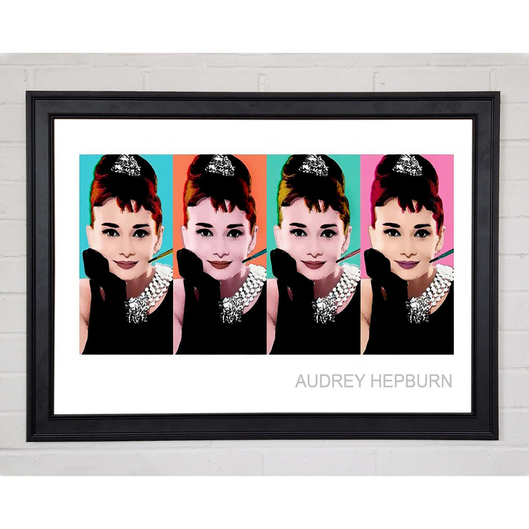 Audrey Hepburn 4 Gesichter - Druck