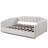 Upholstered Twin Daybed with Underbed Storage – Modern Sofa Bed for Small Spaces, White-118755134-118755136