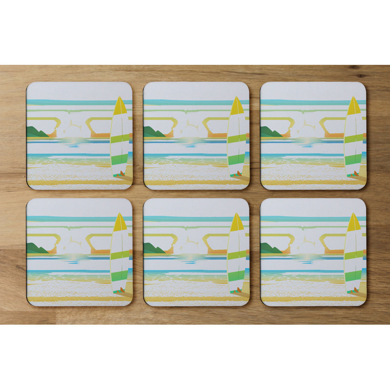 Square 6 Piece Coaster Set