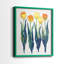 Tulipes en rang I - reproduction encadrée de qualité supérieure - prête à être accrochée - aucun clou requis - aucun clou requis-1378027649-1378027660