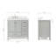 Ensemble de meuble-lavabo simple 37 po Cambridge-2123806166-2072833724