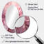 Décoration de miroir rose tendre en spirale - miroir ovale rose-650699218