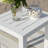 Lilah White Aluminum Side Table