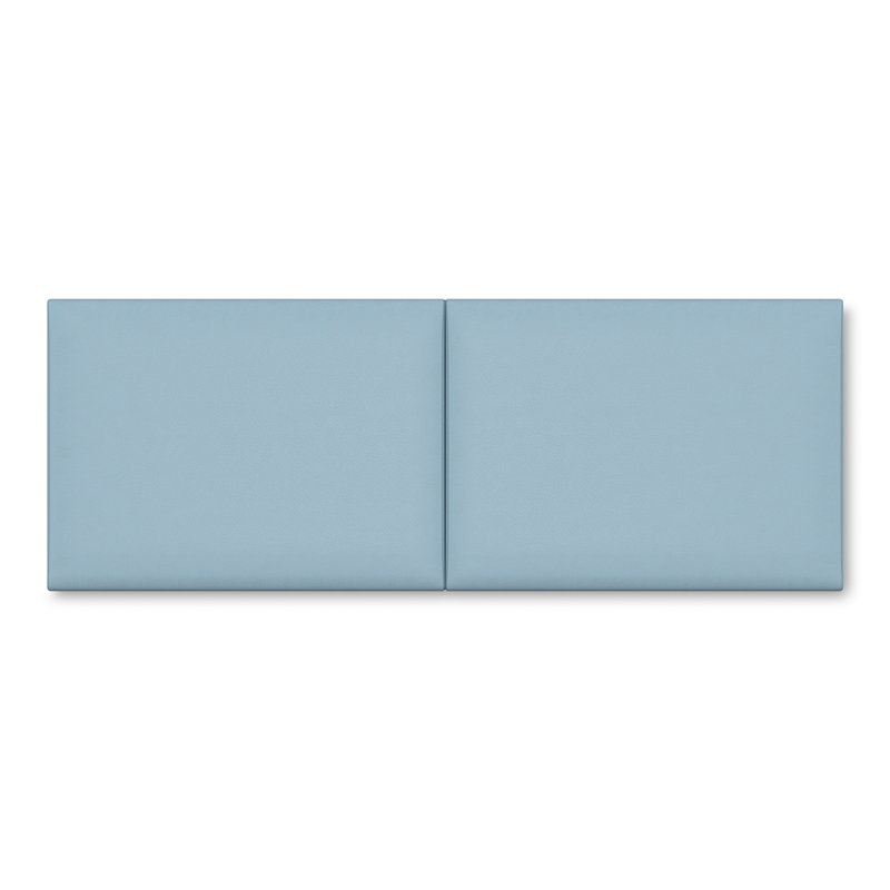 Tête de lit en cuir végétalien Panelist Luxe: solution polyvalente pour la décoration intérieure, Queen, Bleu crin