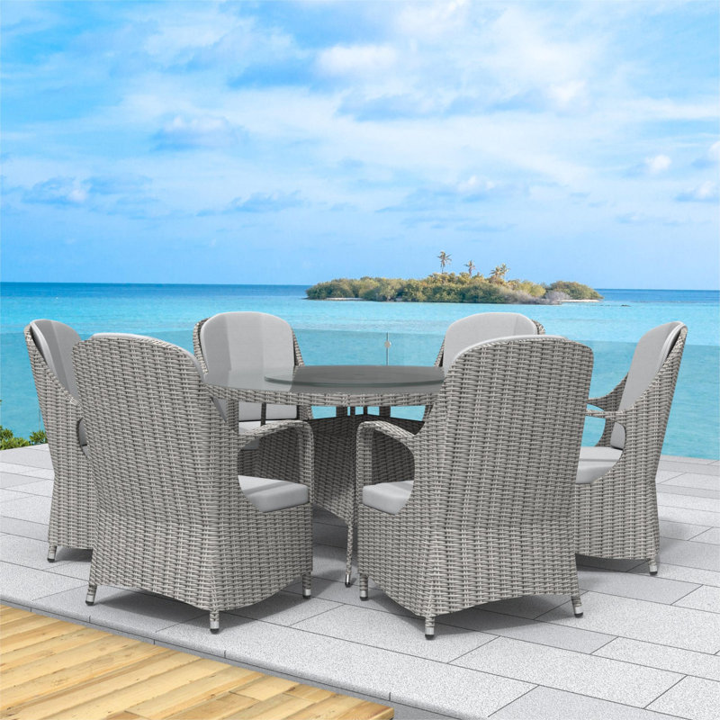 Ensemble repas d'extérieur L 53,15 po Dustion