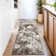 Abstract Machine Washable Rug for Living Room Bedroom Ultra Thin Non Slip Modern Carpet for Dining Room, Low Pile Accent Floorcover for Office Home