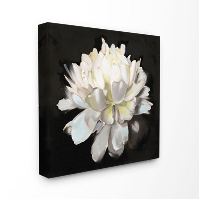 " Flower Bloom White Green "