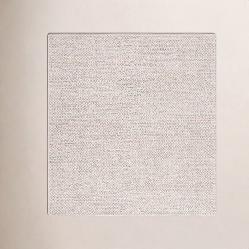 Danie Natural Area Rug in Gray/Ivory, Square 8'