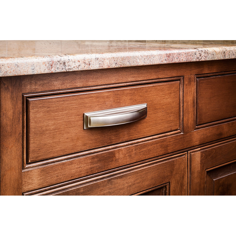 Annadale Cup/Bin Pull, 3 3/4", Satin Nickel