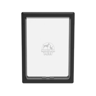 Hakuna 13.82 in. W x 18.86 in. H Plastic Window Mounted Door Mounted Wall Mounted Sliding Door Insert Electronic Pet Door