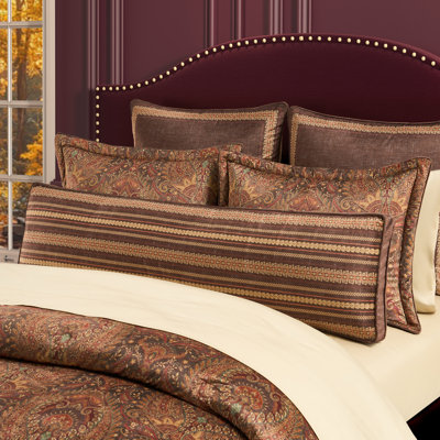 DESTINY - CHOCOLATE BOLSTER DECORATIVE THROW PILLOW