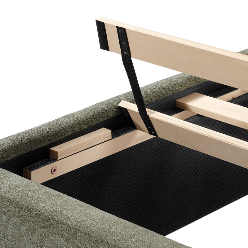 Lit plateforme Reigo, Grand, Olive