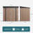Aiho 6 ft. W X 4 ft. D Galvanized Steel Horizontal Storage Shed-87054380
