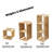 3 - Piece Bamboo Bookcase Sectional