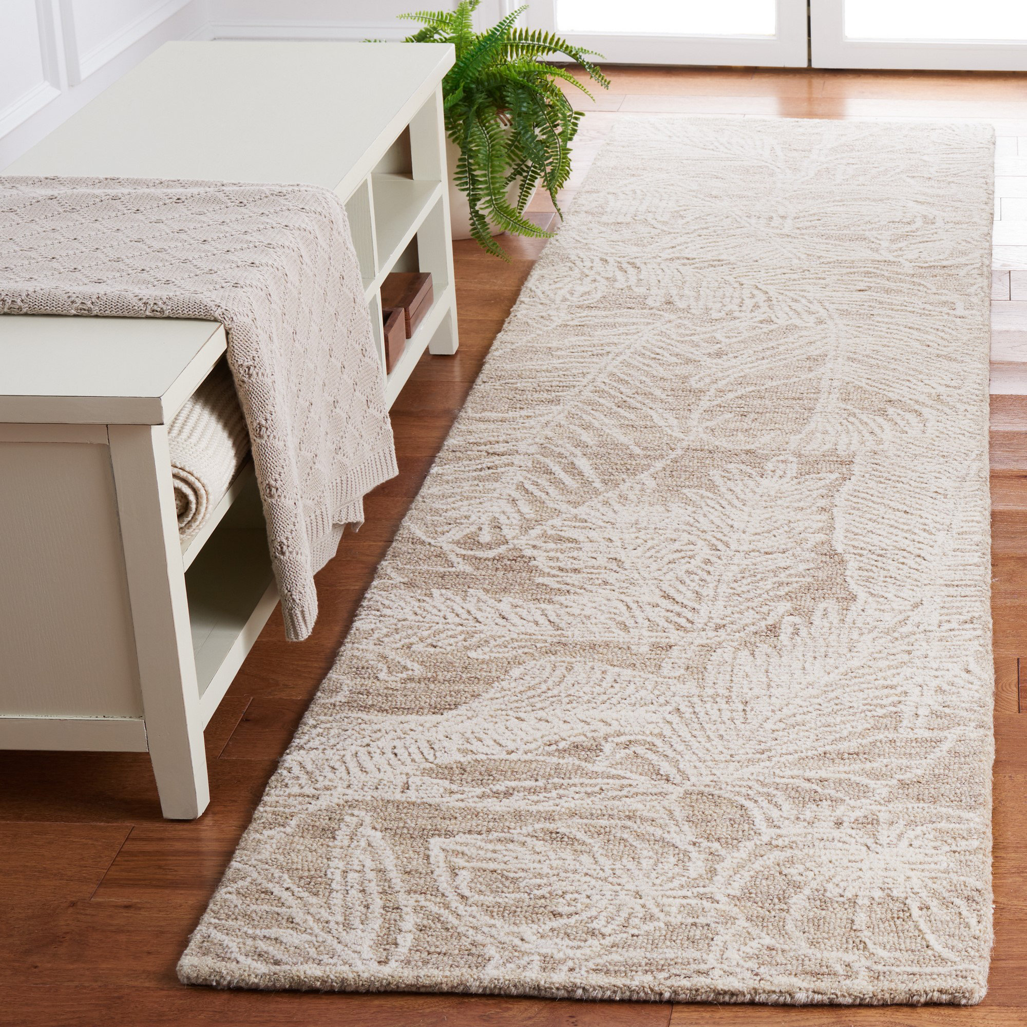Bay Isle Home™ Ballari Floral Hand Tufted Area Rug in Beige/Ivory ...