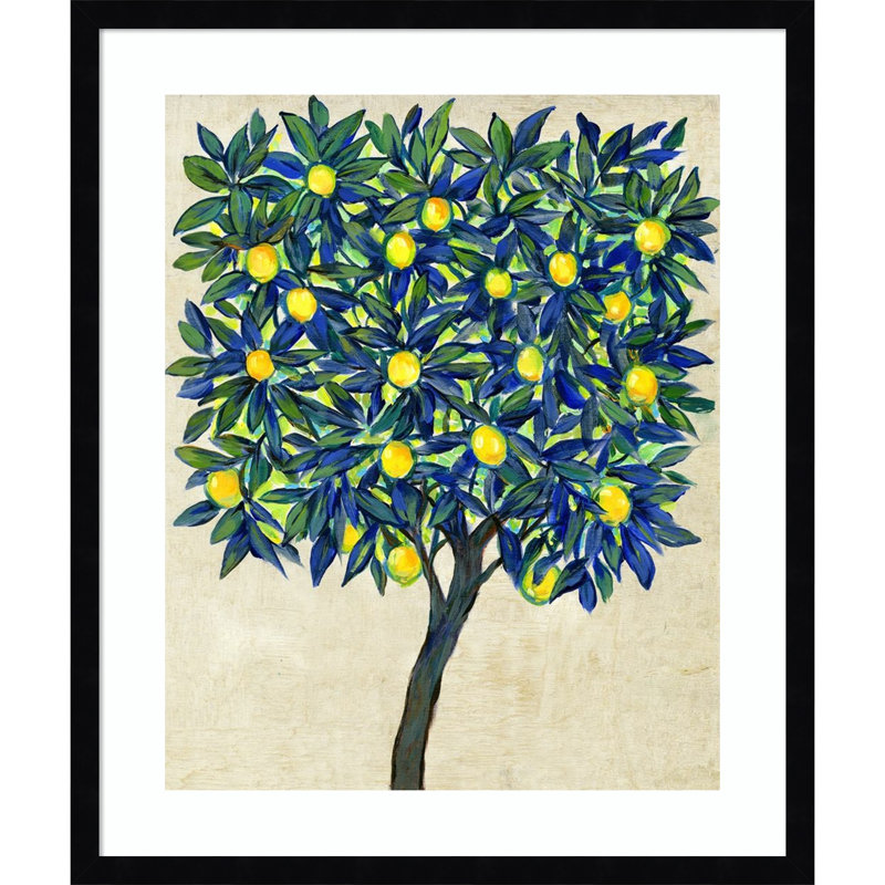 Lemon Tree Composition II by Tim Otoole, 25.17" H x 21.17" W x 0.88" D, Black