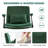 Criss Cross Chair With Wheels, Comfy Cross Legged Velvet Armrest Office Computer Ergonomic Desk Chair, Modern Swivel Makeup Vanity Task Chair Height Adjustable Wide Seat For Home Office Bedroom, Green-1185711134