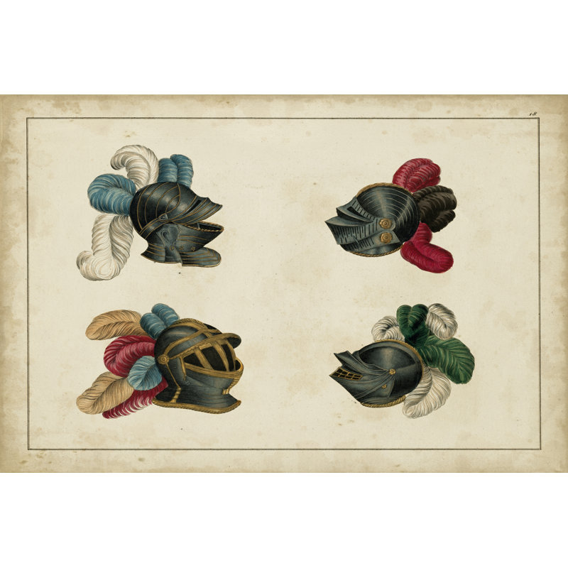Heraldique IV - Wrapped Canvas Print, 30cm H x 46cm W x 3.8cm D