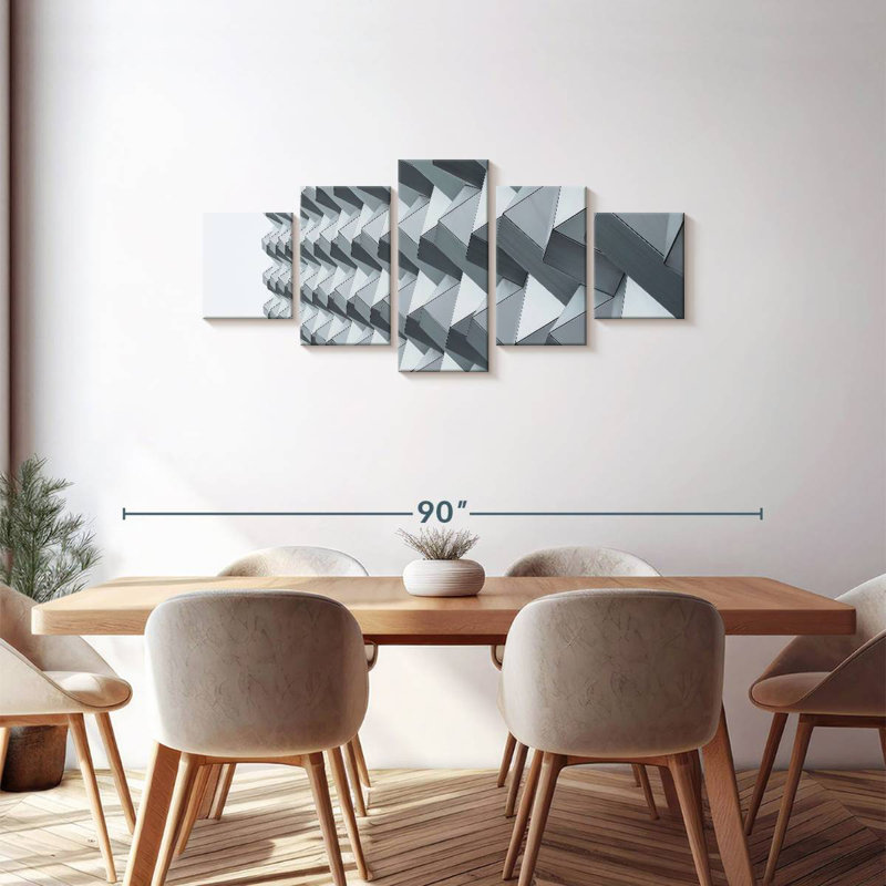 Geometric Facade, 30" H x 68" W