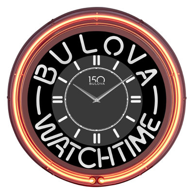 Bulova C1938 Watch Time Neon 18″ Wall Clock
