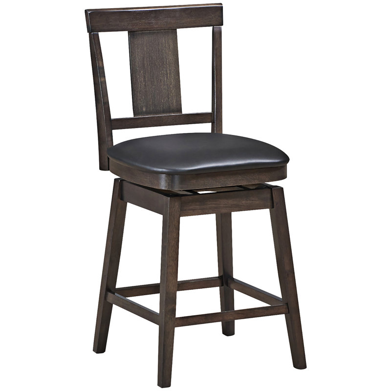 Tabouret de bar et de comptoir pivotant Blahlegav, Tabouret de comptoir (assise de 24 po de hauteur), 1