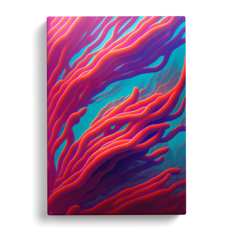 Floating Coral - Wrapped Canvas, 76cm H x 50cm W x 3cm D