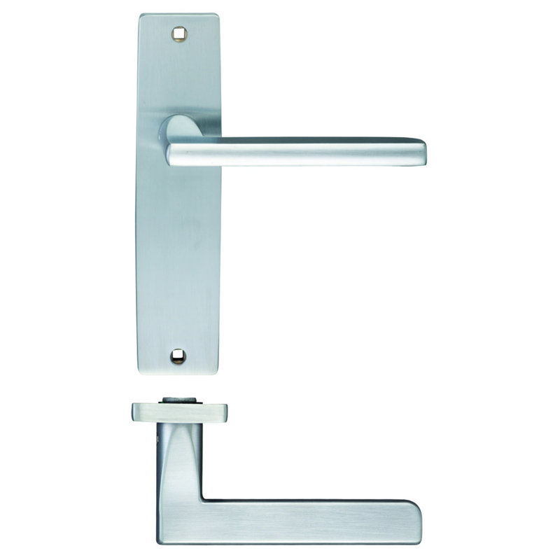 Venice Latch Door Handle, Satin Chrome
