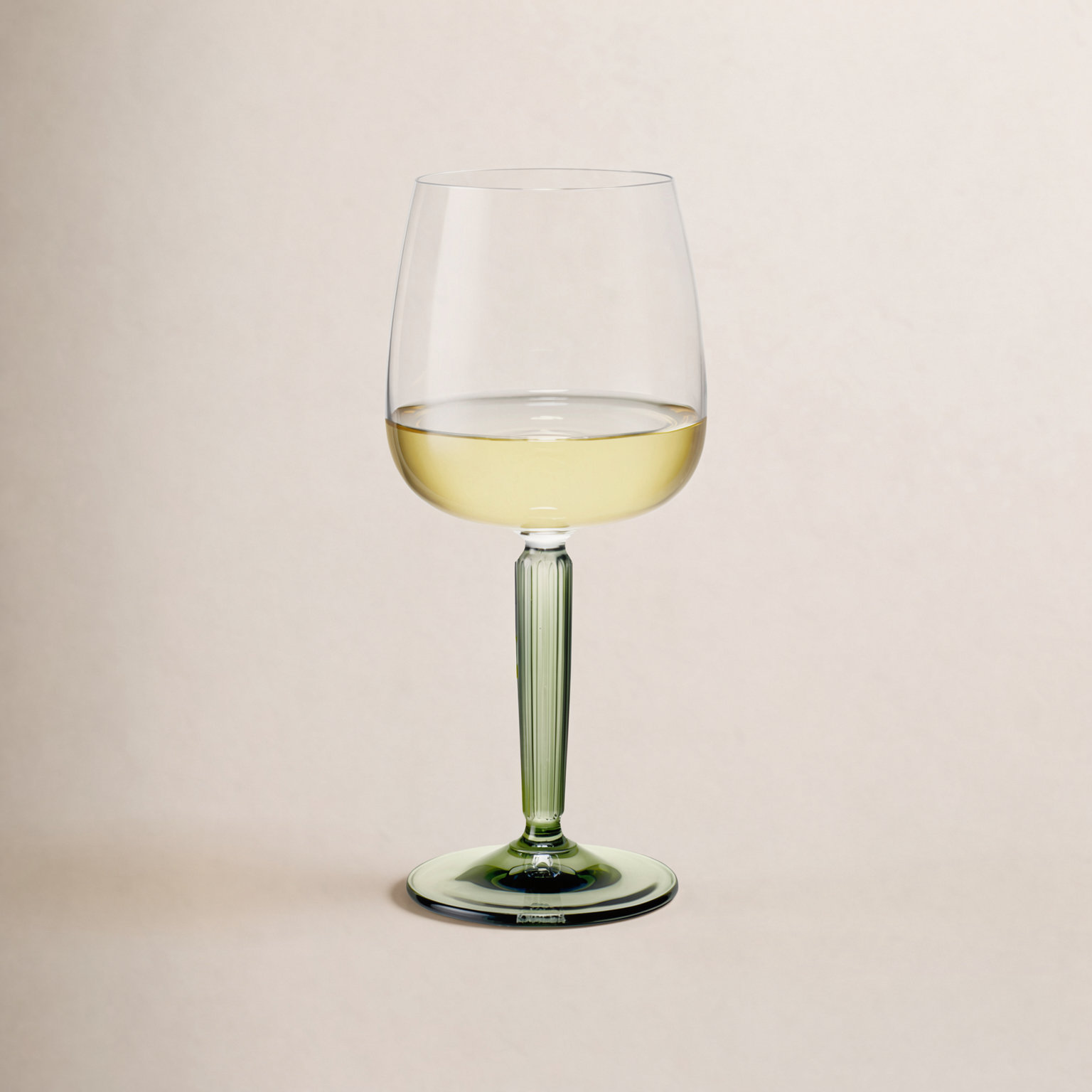 Hammershoi White Wine Glass Set, Green, 11.8 oz.