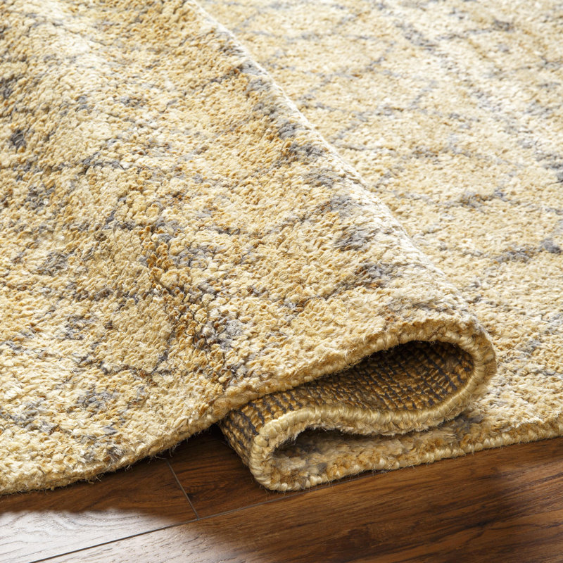 Scarborough Hand Woven Jute Moroccan Area Rug, Rectangle 8'10" x 12'