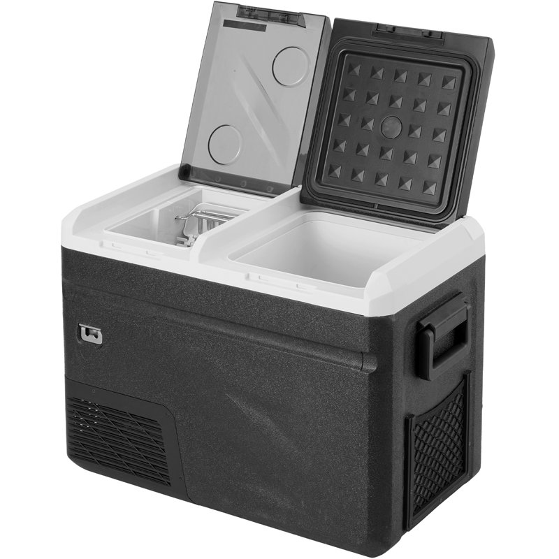 VEVOR 38QT Dual Zone Portable Car Refrigerator Freezer with Ice Maker