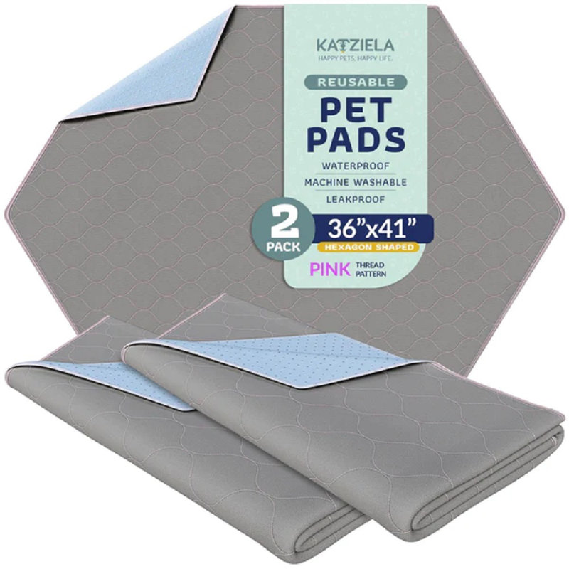 Surmatelas réutilisable Elenie Katziela, L 41 po x P 36 po x H 1 po, Rose