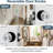 Cielsa Dawn Glass Door Knobs Interior with Lock, Crystal Door Knobs (Matte Black, Privacy，3pack-Set)