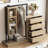 Vasilia Wardrobe with 4 Drawers, 3 Open Compartments and Multiple Shelves-1251815856