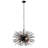 Hartenstein 12 - Light Matte Black/Brown Sputnik Pendant-428122619