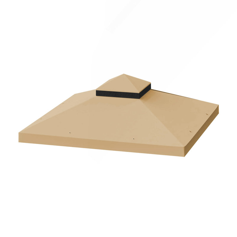 Auvent de remplacement pour abri de jardin extérieur 10 x 10 pi, toit de tente de pavillon à deux niveaux seulement (cadre non inclus)