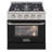 KUCHT Professional 30 in. 4.2 cu. ft. Dual Fuel Range for Propane Gas with Sealed Burners and Convection Oven in Stainless Steel with Black Oven Door-87133186-87378938