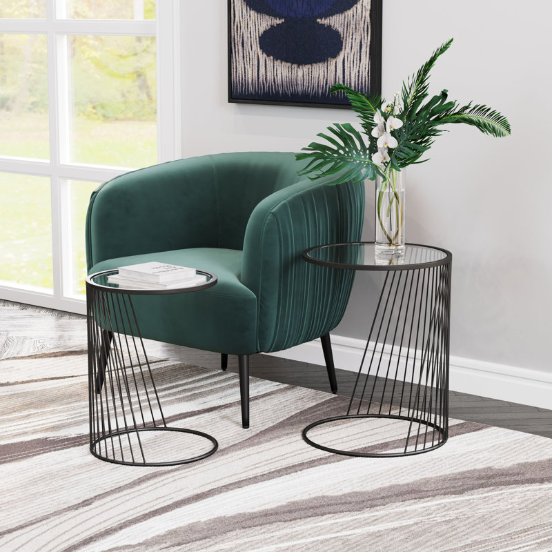Glass Top Nesting Tables