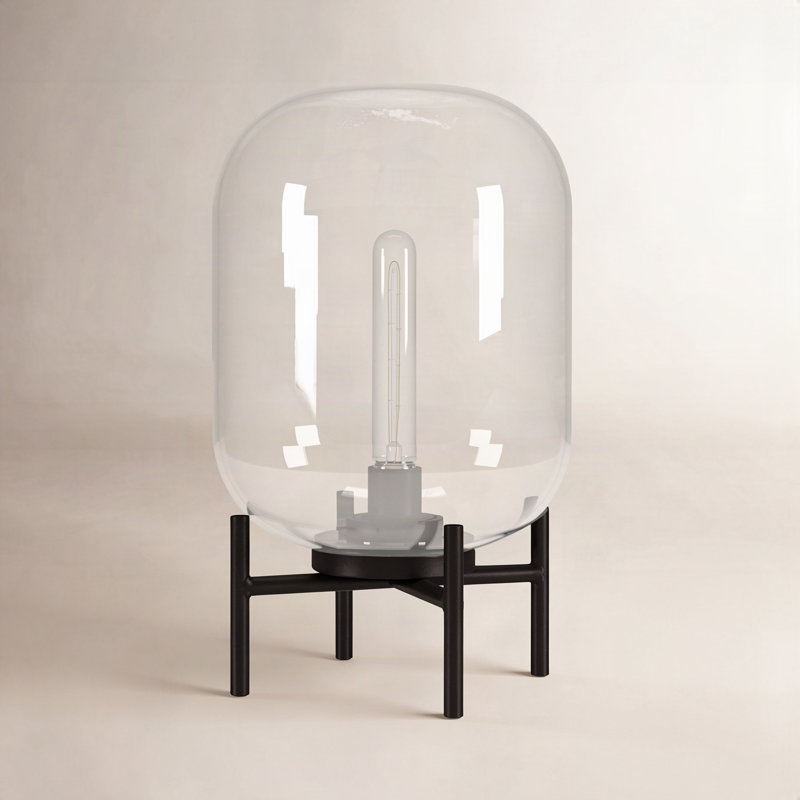 Danae Metal Novelty Lamp, Blackened Bronze, White