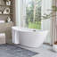 71" x 33" Freestanding Soaking Acrylic Bathtub-73719599