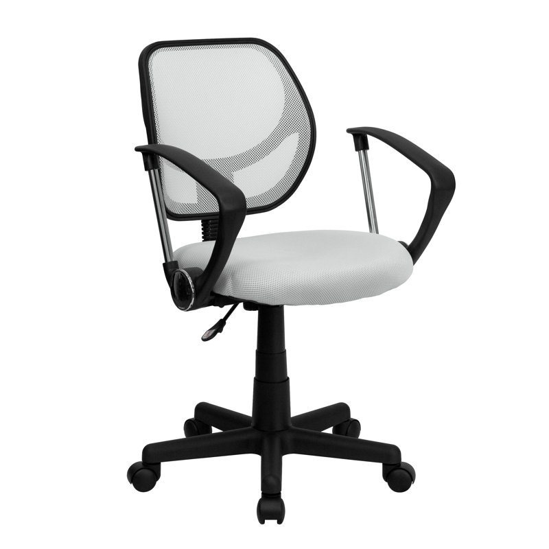 Chaise de bureau Wayfair Basics®, Blanc, Inclus